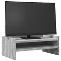 vidaXL Stojan na monitor sivý dub sonoma 42x24x16 cm kompozitné drevo