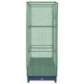 vidaXL Záhon s krytom na skleník ratanový vzhľad 80x40x123 cm