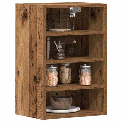 vidaXL Závesná skrinka “Riga” Old Wood 40x29,5x60 cm Engineered Wood
