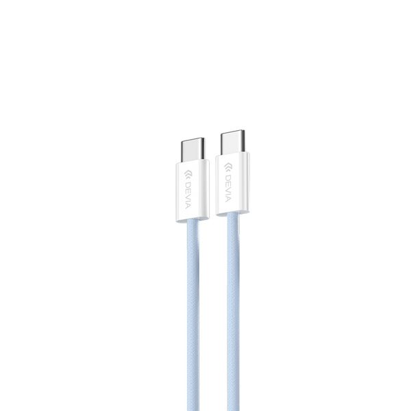 kábel Devia Smart EC325 PD USB-C - USB-C 1,0 m 60W 3A modrý