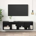 vidaXL Zostava TV skriniek 37 x 37 x 142,5 cm Čierny dub