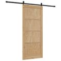 vidaXL Posuvné dvere ORKDAL 86 x 198,5 cm Borovicový masív Prírodná
