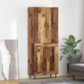 vidaXL Highboard 2 ks Staré drevo 69,5 x 34 x 180 cm Kompozitné drevo