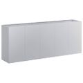 VidaXL kvetináč 200x40x80 cm Pozinkovaná oceľ
