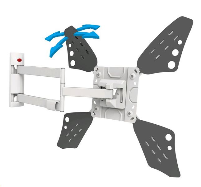 Barkan 3400L.W - 4 pohybový prodloužený do 600x400mm, pro TV 13"-83" (33-212cm), do 50kg