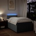vidaXL Boxspring posteľ s matracom, tmavosivá 120x190 cm, látka
