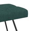 vidaXL Lavica s gombíkovým prešívaním Tmavozelená 110 x 40 x 46 cm