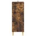 vidaXL Zásuvkový kabinet Dymový dub 33 x 34,5 x 90 cm Kompozitné drevo