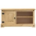 vidaXL TV skrinka Corona 100x40x52 cm, borovicový masív