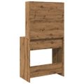 vidaXL toaletný stolík s LED Artisan Dub 74,5x40x141 cm