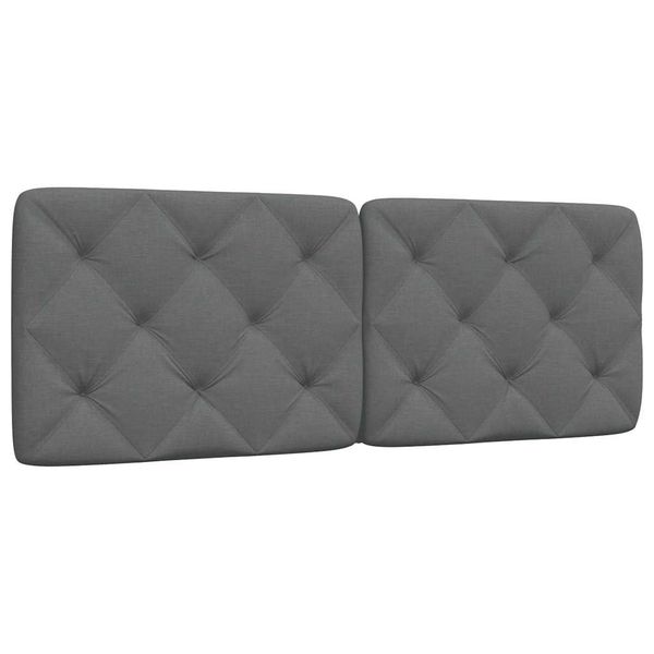 vidaXL Vankúš na čelo postele tmavosivý 120 cm látka
