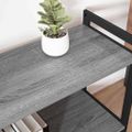 vidaXL Regál na knihy 60 x 30 x 50 cm Kompozitné drevo Sivý dub sonoma