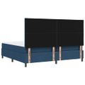 vidaXL Posteľ s pružinovým rámom Modrá 200 x 200 cm látka
