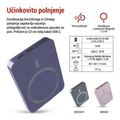 Powerbanka EMOS WI 522 /B0555BL/, 5 000 mAh, 20 W+Wireless, modrá