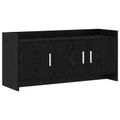 vidaXL TV skrinka 102 x 33 x 47 cm Čierny dub Kompozitné drevo