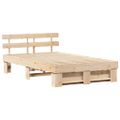 vidaXL Rám postele Hnedá 140 x 190 cm Masívne borovicové drevo
