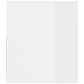 vidaXL Nočné stolíky 2 ks s LED, lesklé biele 60x35x40 cm