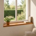 vidaXL Parapety 2 ks Hnedá 80 x 25 x 2 cm Masívne dubové drevo
