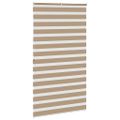 vidaXL Zebrová roleta pieskovo hnedá 120x200 cm šírka látky 115,9 cm polyester
