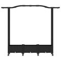 vidaXL Vyvýšený záhon s mriežkou a strechou Čierna 169 x 40 x 129 cm
