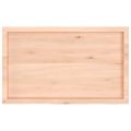 vidaXL Stolová doska 100x60x(2-6) cm neošetrený dubový masív