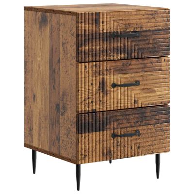 vidaXL Nočný stolík Staré drevo 43 x 41 x 66,5 cm Kompozitné drevo