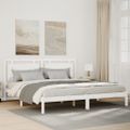 vidaXL Extra dlhá posteľ bez matraca biela 180x210 cm masívne drevo