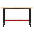 vidaXL Pracovný stôl 140x60x81,5 cm Dub z masívneho dreva