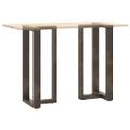 vidaXL Nohy barového stola v tvare T, 2 ks, čierne, 50x35x(90-91) cm, oceľové