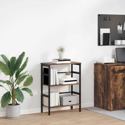 vidaXL Regál na knihy Dymová dub 60 x 29,5 x 81 cm Kompozitné drevo