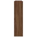 vidaXL Regál na topánky hnedý dub 80x25x100 cm spracované drevo