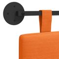 vidaXL Závesné čelo postele Oranžová Kordúrová tkanina