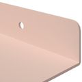 vidaXL Závesná polica 3 ks Ružová 40 x 9 x 2,5 cm Oceľ