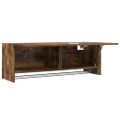 vidaXL Šatník dymový dub 100x32,5x35 cm spracované drevo