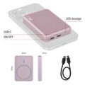 Powerbanka EMOS WI 522 /B0555S/, 5 000 mAh, 20 W+Wireless, lososová
