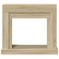 vidaXL Obloženie krbu dub sonoma 100x30x87,5 cm kompozitné drevo