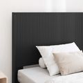 vidaXL Posteľový rám s úložným priestorom a čelom Čierna 100 x 200 cm