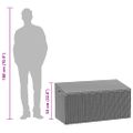 vidaXL Záhradný úložný box Hnedý 110x50x58 cm Poly ratan