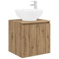 vidaXL Set kabinetov do kúpeľne 3 ks Dub artisan 49,5 x 44,5 x 65 cm