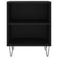 vidaXL Nočné skrinky 2 ks čierne 40x30x50 cm kompozitné drevo