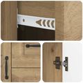 vidaXL Servírovacia skriňa Dub artisan 89 x 34,5 x 57 cm