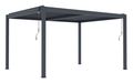 Bioklimatická pergola G21 Austin Premium 4x3 m, antracitová hliníková