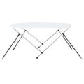 vidaXL Strieška Bimini s 2 oblúkmi biela 180x150x110 cm