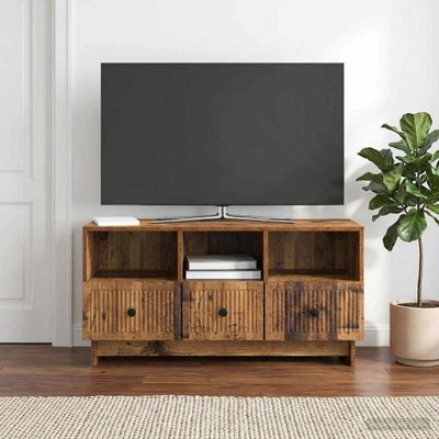 vidaXL TV skrinka Staré drevo 102 x 34,5 x 50 cm Kompozitné drevo