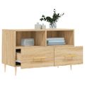 vidaXL TV skrinka dub sonoma 80x36x50 cm spracované drevo