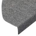 vidaXL Samolepiace nášľapy na schody 15 ks 65x22,5x3,5 cm sivé
