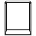 vidaXL Konzolový stolík priehľadný 60x35x75 cm tvrdené sklo