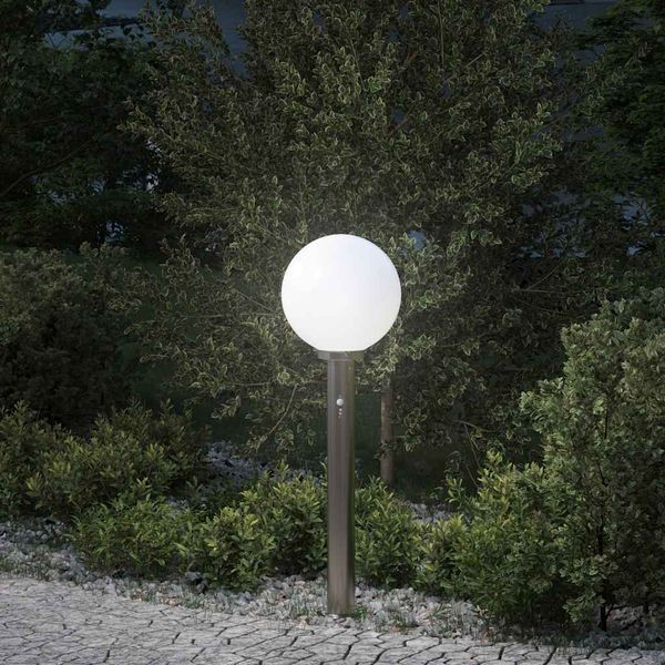 vidaXL Stĺpikové svietidlo so senzorom 80 cm nehrdzavejúca oceľ IP44