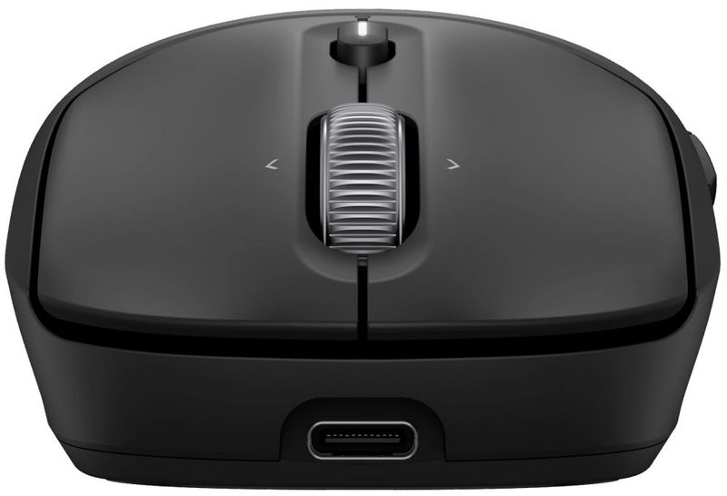 HP 705 Bezdrátová myš Myš, bezdrátová, nabíjecí, 6000 DPI, 8 tlacítek, Bluetooth 5.2, 2.4 GHz, superkondenzátor, kolecko zkratek, tekutý silikon, cerná