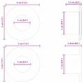 vidaXL Stoperky na stolný futbal 10 ks Čierny 3 x 3 x 1,4 cm HIPS